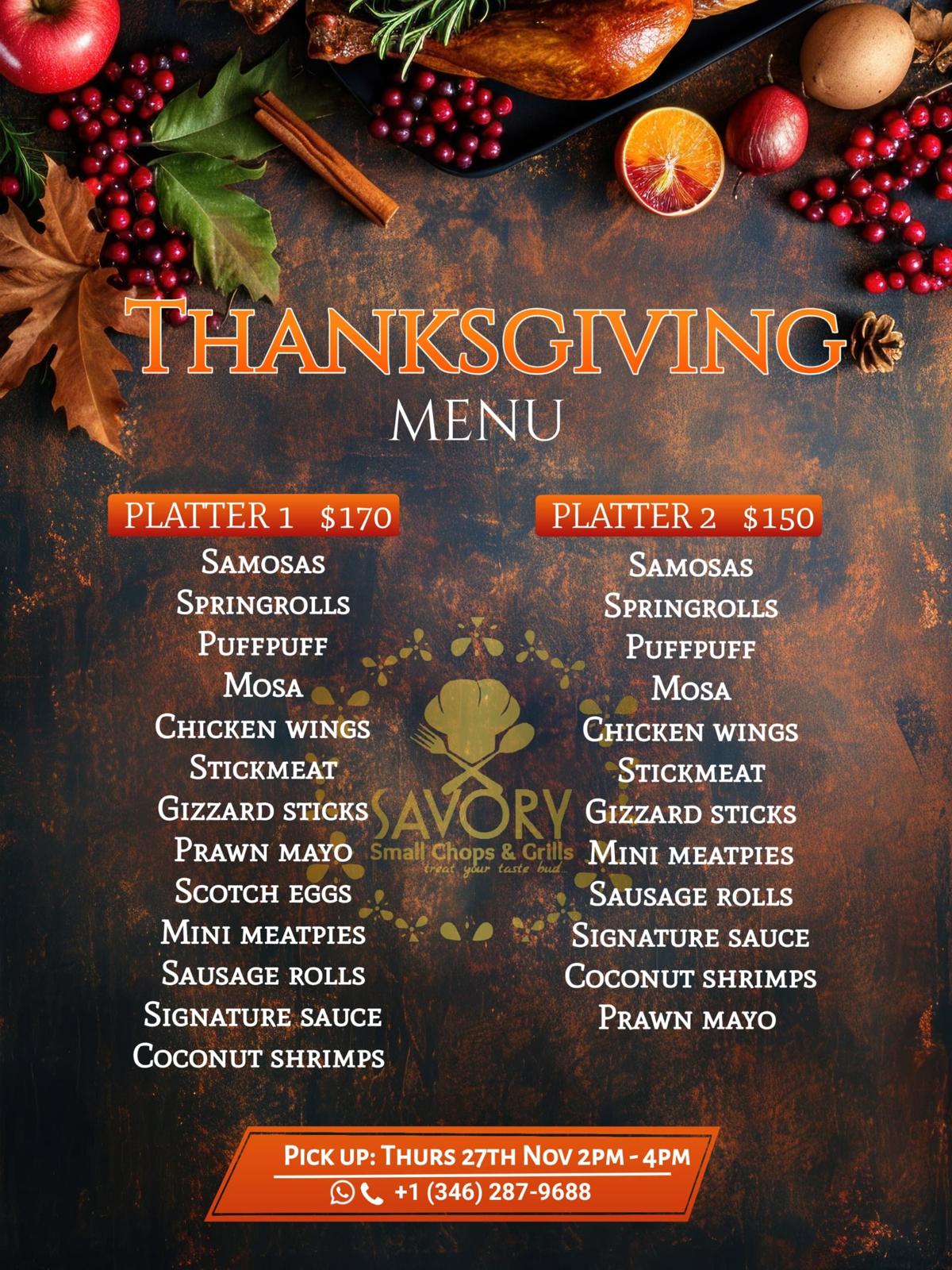 Thanksgiving Special Offers